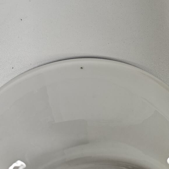 Vtg Crate & Barrel Blue White Splatter Serving Bowl Set Made in Italy 13" & 8" - Picture 12 of 13